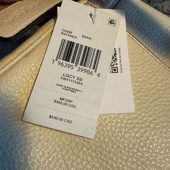 Coach Small Pebbled Leather Shoulder Bag with Gold Hardware - Picture 9 of 16